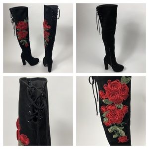 Forever 21 Black Boots Size 6.5